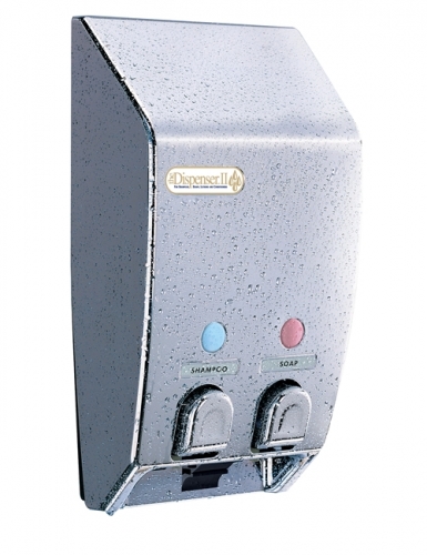 Classic Double Dispenser Satin (Silver) 14oz