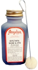 Angelus Shine and Dye Brown 3oz