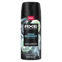 Axe Deodorant Body Spray Aqua Bergamot  4 oz.