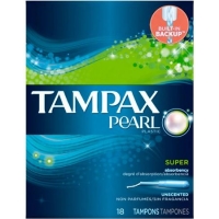Tampax Pearl Unscented Super Tampons 216 count ECONOMY SIZE