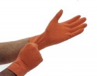 Ammex Orange Powder-Free Large Gloves 100 count