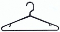 Hanger Full-Size Plastic Black 144 count (F.O.B.)