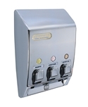 Classic Triple Dispenser Satin (Silver) 14oz