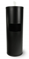 Zoom Wipes Dispenser Stainless Steel - Black (F.O.B.)