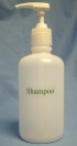 Commodity Boston Round Bottle 32oz w/Pump Labeled: Shampoo