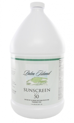 Palm Island Sunscreen SPF50 gallon - Fragrance Free
