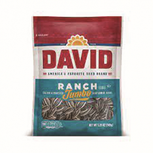 David Sunflower Seeds Ranch 5.25 oz. bags - 12 count