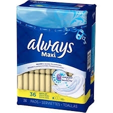 Always Maxi Pad Regular with Wings 216 count