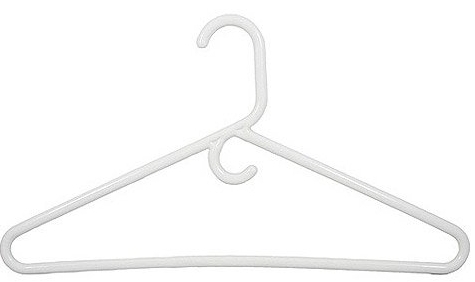 Hanger JUMBO Plastic White 36 count (F.O.B.)