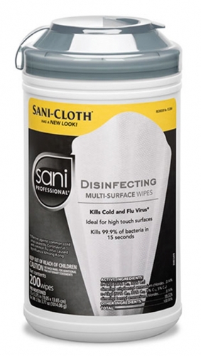 Sani-Cloth Disinfecting Wipes EPA Approved 200 count canister
