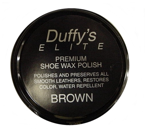 Duffy's Elite Shoe Wax Paste Brown 3oz