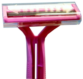 Quality Razor Pink Twin Blade w/Lube 100 count