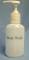 18 oz. Boston Round Bottle w/Pump Silkscreened Body Wash
